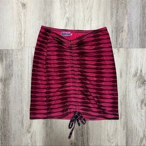 Edikted Hot Pink Striped Mini Skirt